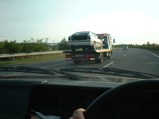 The coupe on the N25, almost back in Cork